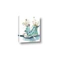 Picture of Teal Shoe Garden  _GroupedProduct_Rectangle_Portrait_Canvas_