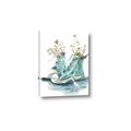 Picture of Teal Shoe Garden  _GroupedProduct_Rectangle_Portrait_Canvas_
