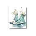 Picture of Teal Shoe Garden  _GroupedProduct_Rectangle_Portrait_Canvas_