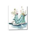 Picture of Teal Shoe Garden  _GroupedProduct_Rectangle_Portrait_Canvas_