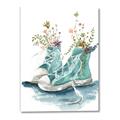 Picture of Teal Shoe Garden  _GroupedProduct_Rectangle_Portrait_Canvas_