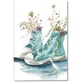 Picture of Teal Shoe Garden  _GroupedProduct_Rectangle_Portrait_Canvas_