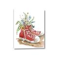 Picture of Red Shoe Garden  _GroupedProduct_Rectangle_Portrait_Canvas_