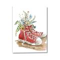 Picture of Red Shoe Garden  _GroupedProduct_Rectangle_Portrait_Canvas_