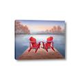 Picture of Red Muskoka Chairs _GroupedProduct_Rectangle_Landscape_Canvas_
