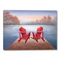 Picture of Red Muskoka Chairs _GroupedProduct_Rectangle_Landscape_Canvas_