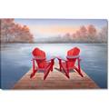 Picture of Red Muskoka Chairs _GroupedProduct_Rectangle_Landscape_Canvas_
