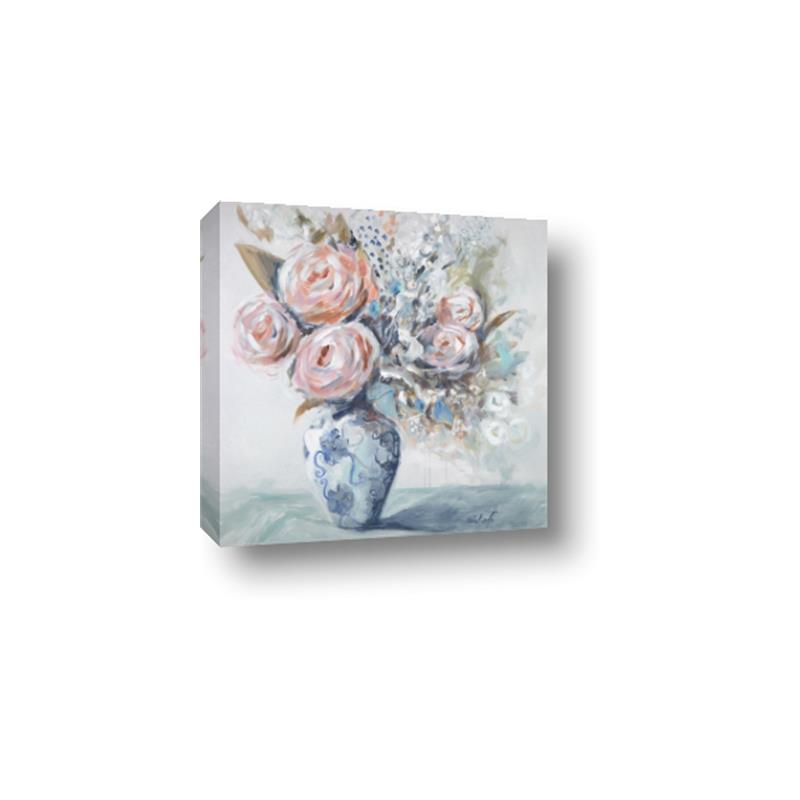 Picture of Peonies in vase _GroupedProduct_Square_Canvas_