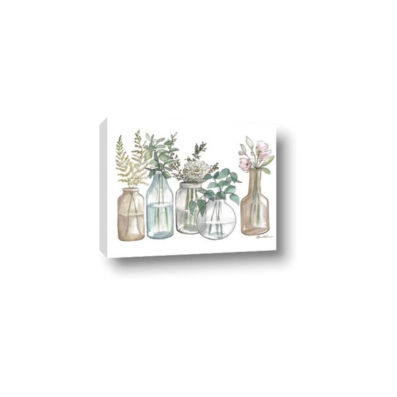 Picture of Bottled Plants Neutral I  _GroupedProduct_Rectangle_Landscape_Canvas_