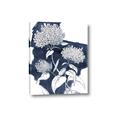 Picture of Hydrangea flower on blue bkg _GroupedProduct_Rectangle_Portrait_Canvas_