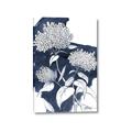 Picture of Hydrangea flower on blue bkg _GroupedProduct_Rectangle_Portrait_Canvas_