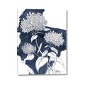Picture of Hydrangea flower on blue bkg _GroupedProduct_Rectangle_Portrait_Canvas_
