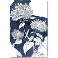 Picture of Hydrangea flower on blue bkg _GroupedProduct_Rectangle_Portrait_Canvas_