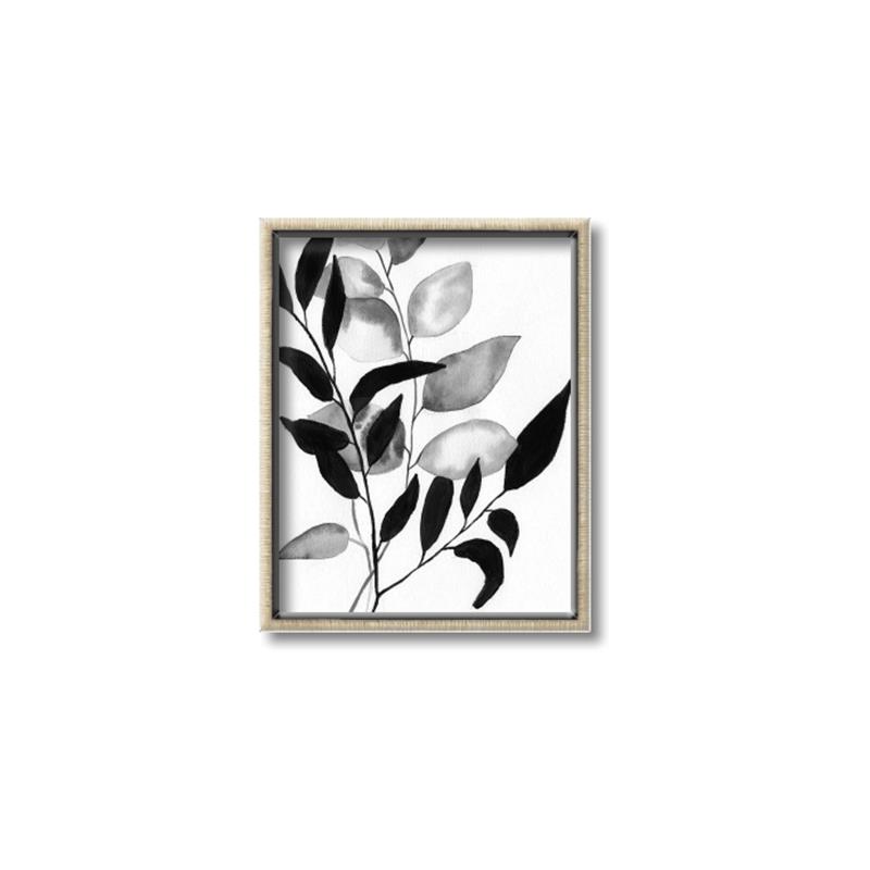 Picture of Black Botanical _GroupedProduct_Rectangle_Portrait_Canvas_Framed_