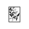 Picture of Black Botanical _GroupedProduct_Rectangle_Portrait_Canvas_Framed_
