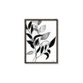 Picture of Black Botanical _GroupedProduct_Rectangle_Portrait_Canvas_Framed_