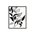Picture of Black Botanical _GroupedProduct_Rectangle_Portrait_Canvas_Framed_