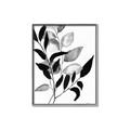 Picture of Black Botanical _GroupedProduct_Rectangle_Portrait_Canvas_Framed_