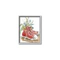 Picture of Red Shoe Garden  _GroupedProduct_Rectangle_Portrait_Canvas_Framed_
