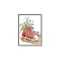 Picture of Red Shoe Garden  _GroupedProduct_Rectangle_Portrait_Canvas_Framed_