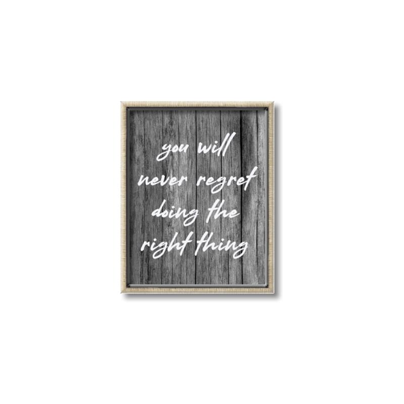 Picture of The Right Thing _GroupedProduct_Rectangle_Portrait_Canvas_Framed_