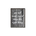 Picture of The Right Thing _GroupedProduct_Rectangle_Portrait_Canvas_Framed_