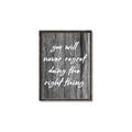 Picture of The Right Thing _GroupedProduct_Rectangle_Portrait_Canvas_Framed_