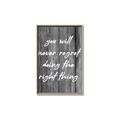 Picture of The Right Thing _GroupedProduct_Rectangle_Portrait_Canvas_Framed_
