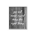 Picture of The Right Thing _GroupedProduct_Rectangle_Portrait_Canvas_Framed_
