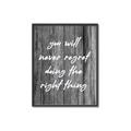 Picture of The Right Thing _GroupedProduct_Rectangle_Portrait_Canvas_Framed_
