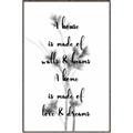 Picture of Love and Dreams Home _GroupedProduct_Rectangle_Portrait_Canvas_Framed_
