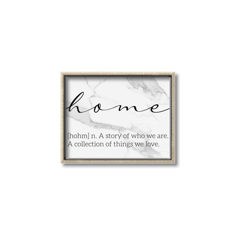 Picture of Marble Home _GroupedProduct_Rectangle_Landscape_Canvas_Framed_