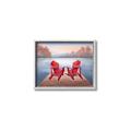 Picture of Red Muskoka Chairs _GroupedProduct_Rectangle_Landscape_Canvas_Framed_
