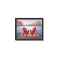 Picture of Red Muskoka Chairs _GroupedProduct_Rectangle_Landscape_Canvas_Framed_