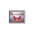 Picture of Red Muskoka Chairs _GroupedProduct_Rectangle_Landscape_Canvas_Framed_