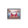 Picture of Red Muskoka Chairs _GroupedProduct_Rectangle_Landscape_Canvas_Framed_