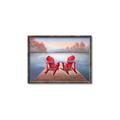 Picture of Red Muskoka Chairs _GroupedProduct_Rectangle_Landscape_Canvas_Framed_