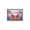 Picture of Red Muskoka Chairs _GroupedProduct_Rectangle_Landscape_Canvas_Framed_