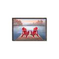 Picture of Red Muskoka Chairs _GroupedProduct_Rectangle_Landscape_Canvas_Framed_