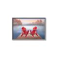 Picture of Red Muskoka Chairs _GroupedProduct_Rectangle_Landscape_Canvas_Framed_
