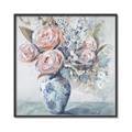 Picture of Peonies in vase _GroupedProduct_Square_Canvas_Framed_