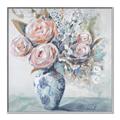Picture of Peonies in vase _GroupedProduct_Square_Canvas_Framed_