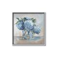 Picture of Blue Hydrangea _GroupedProduct_Square_Canvas_Framed_