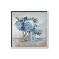 Picture of Blue Hydrangea _GroupedProduct_Square_Canvas_Framed_