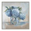Picture of Blue Hydrangea _GroupedProduct_Square_Canvas_Framed_