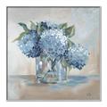 Picture of Blue Hydrangea _GroupedProduct_Square_Canvas_Framed_