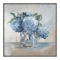 Picture of Blue Hydrangea _GroupedProduct_Square_Canvas_Framed_