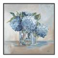 Picture of Blue Hydrangea _GroupedProduct_Square_Canvas_Framed_