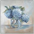 Picture of Blue Hydrangea _GroupedProduct_Square_Canvas_Framed_