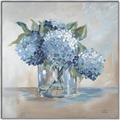 Picture of Blue Hydrangea _GroupedProduct_Square_Canvas_Framed_